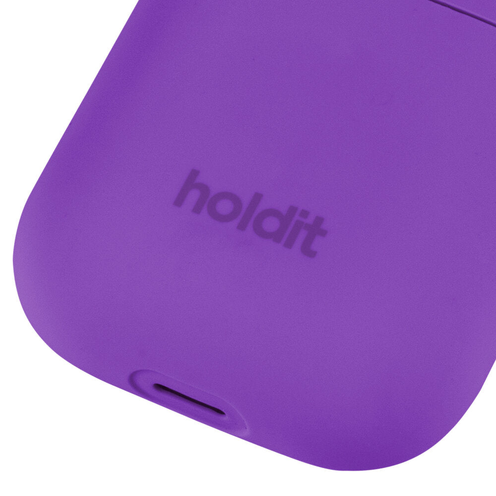 Silicone AirPods 1/2 cover - Bright Purple